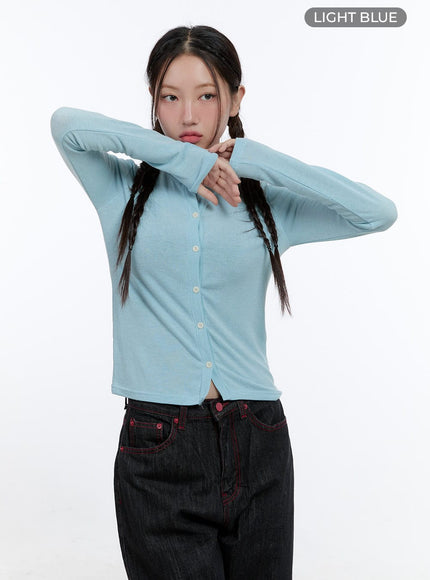 softtouch-rayon-cardigan-cs410 / Light blue