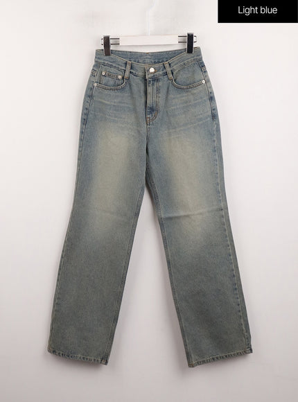 washed-wide-denim-cj415 / Light blue