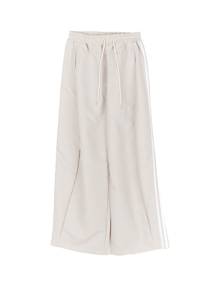 Wide Leg Stripe Track Pants CF524