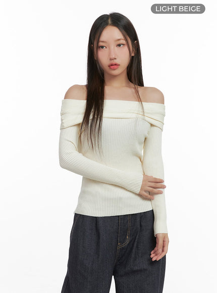 Cotton Breeze Off-Shoulder Tee CS410