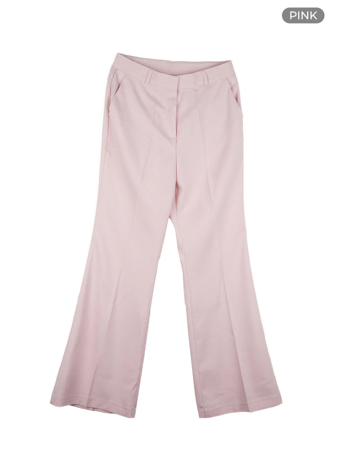bootcut-tailored-pants-oy424 / Pink