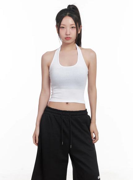 cropped-halter-top-cu517 / White