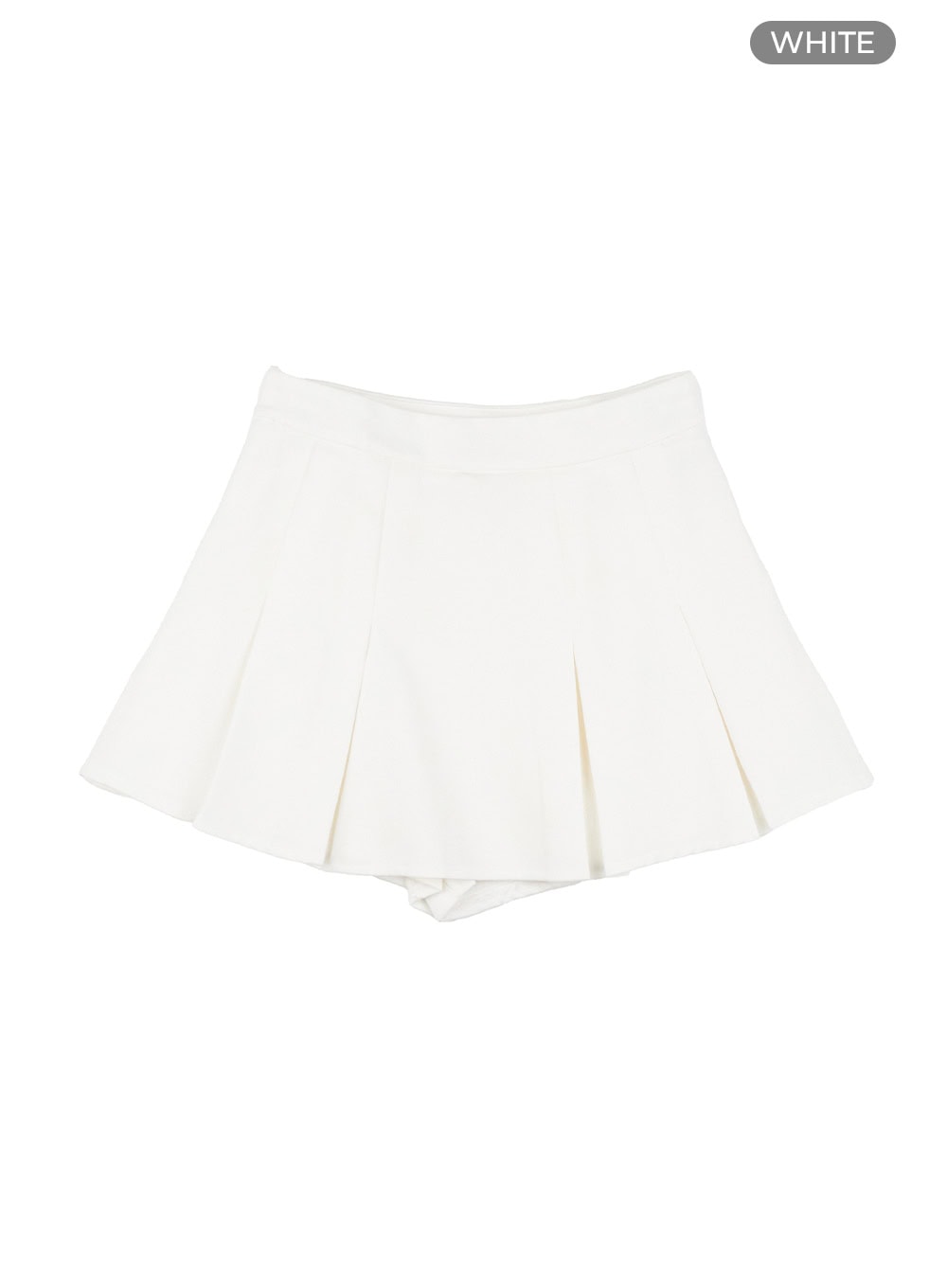pleated-mini-skirt-ou403 / White