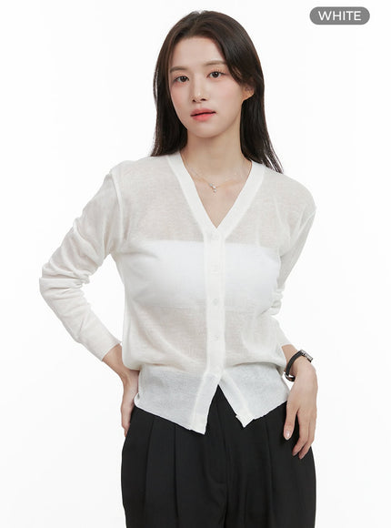 sheer-chic-cardigan-og409 / White