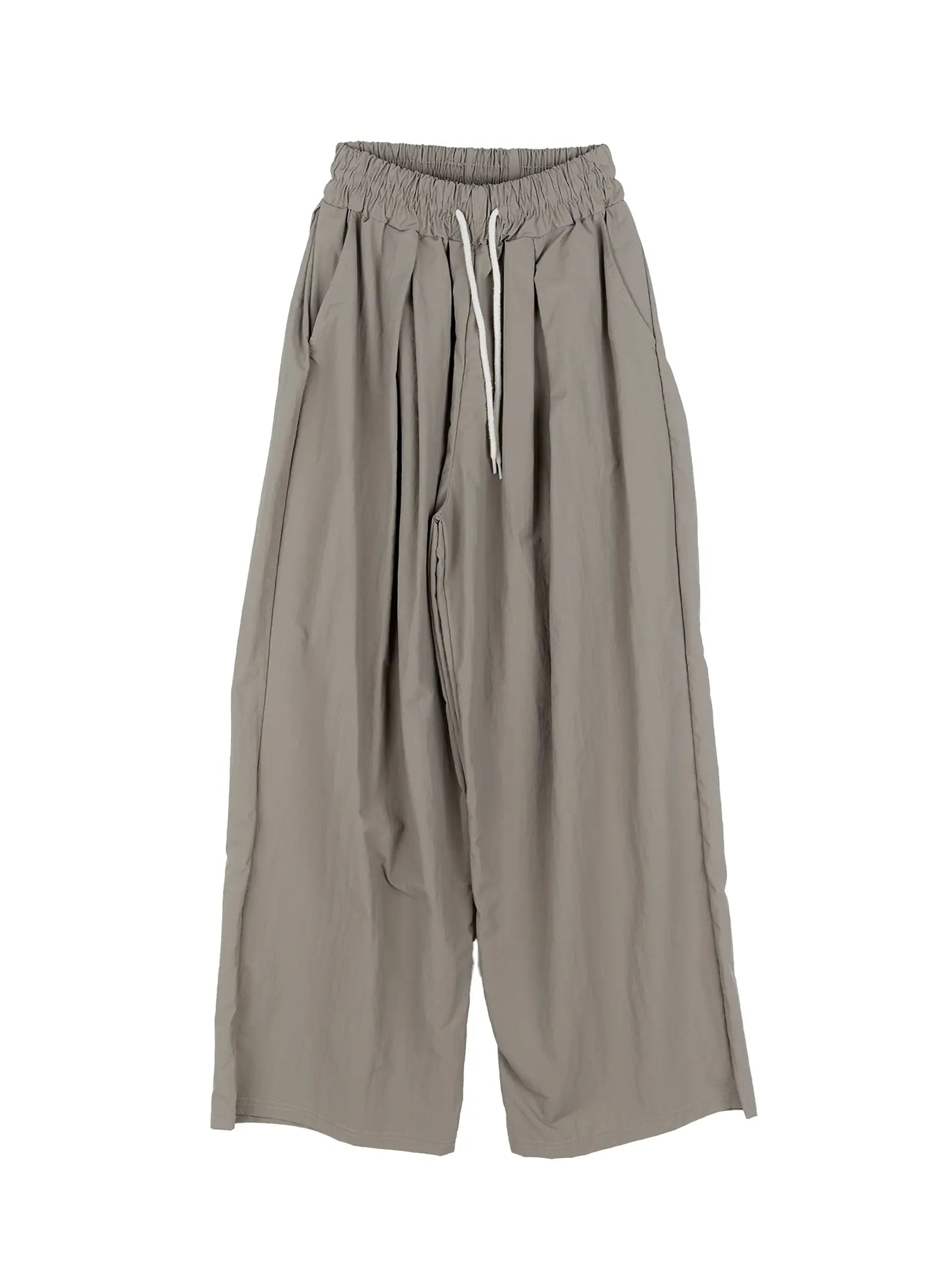oversized-wide-leg-track-pants-cg501 / Beige