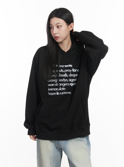 Graphic Oversized Hoodie CF514