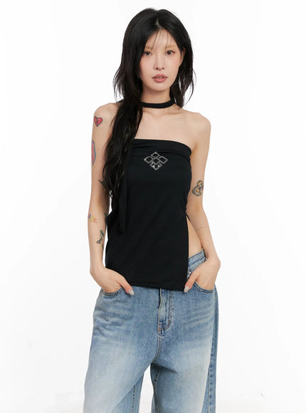 Studded Tube Top + Scarf Set CL528