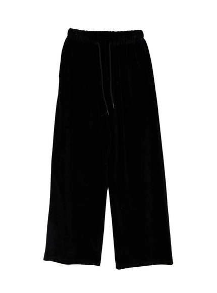 Wide Leg Velvet Track Pants CD508
