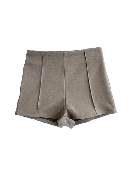 classic-pintuck-shorts-cn504 / Brown