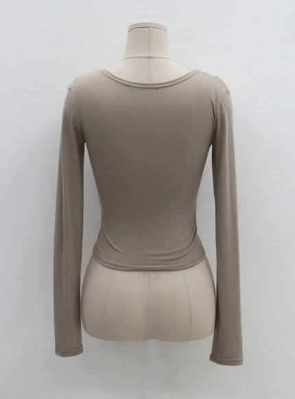 Two Tone Zip-Up Cropped Top CG31