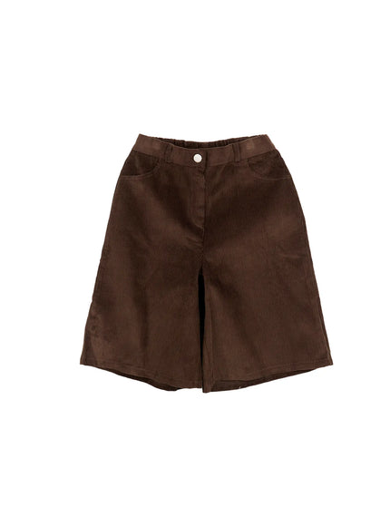corduroy-bermuda-shorts-cn519 / Dark brown