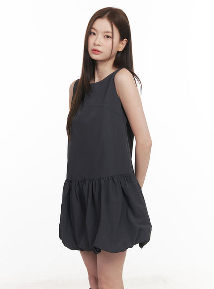 Sleeveless Balloon-Fit Mini Dress CM512
