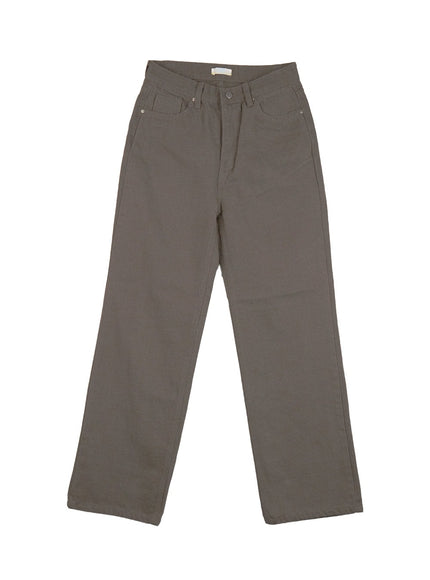 fleece-lined-wide-leg-trousers-cj515 / Dark green