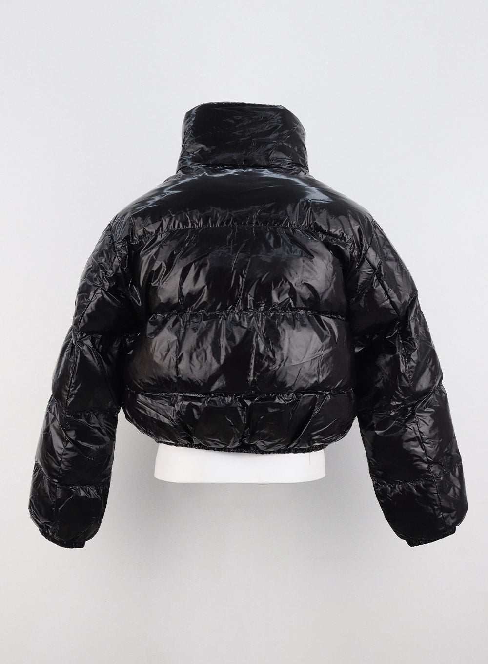 Glossy Puffer Jacket CN324 Black S M