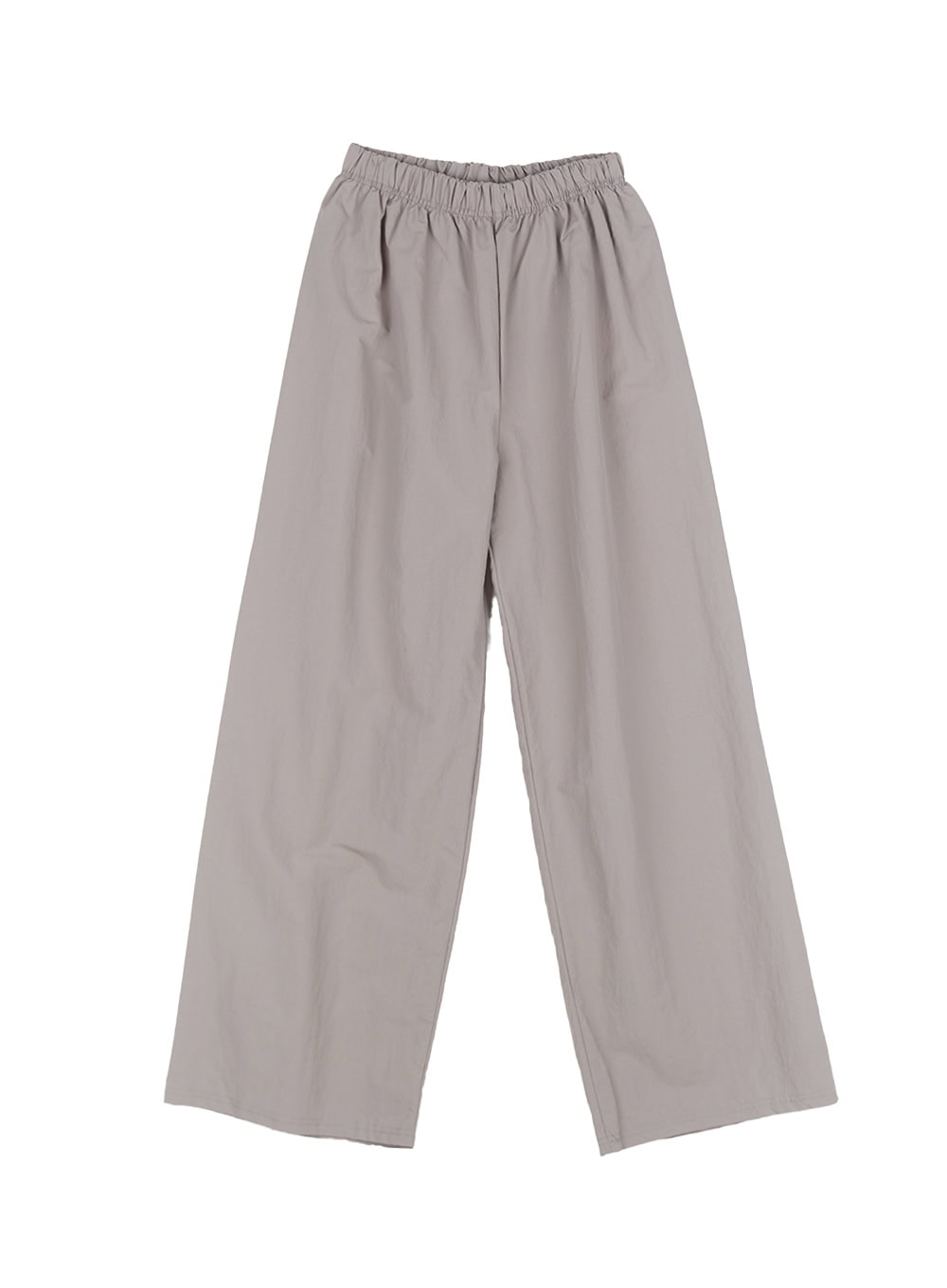 nylon-pintuck-wide-leg-pants-cy521 / Gray