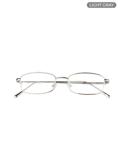 chic-square-metal-glasses-cl426 / Light gray
