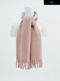 basic-chunky-tassel-scarf-in316 / Pink