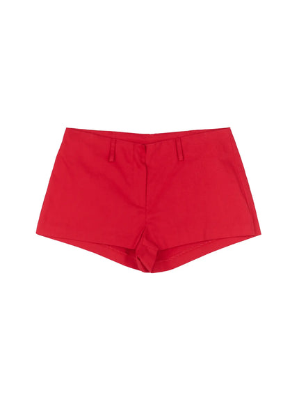low-rise-shorts-cl525 / Red