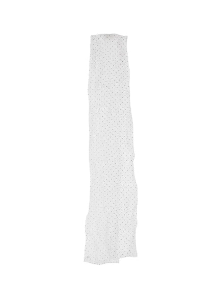Sheer Polka Dot Skinny Scarf CS524