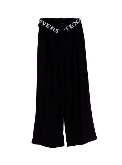 graphic-banding-sweatpants-cs526 / Black
