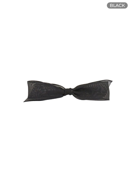 ribbon-hair-pin-ol401 / Black