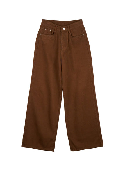 cozy-cotton-wide-leg-sweat-pants-on429 / Dark beige