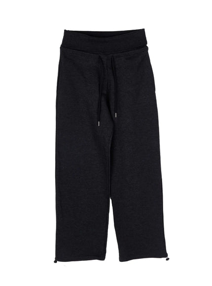 foldable-waist-wide-sweatpants-ca520 / Dark gray