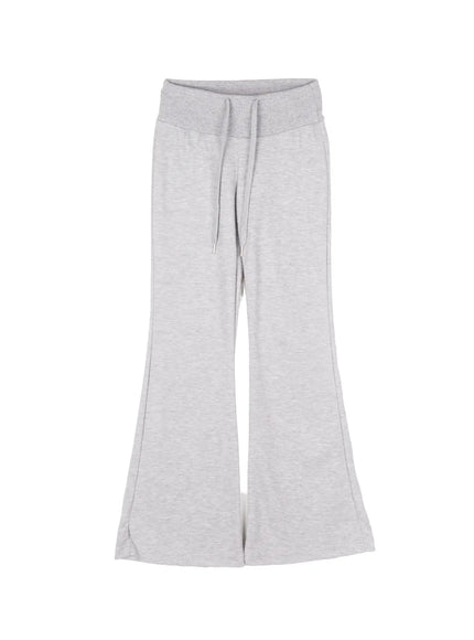 high-waisted-bootcut-lounge-pants-cy518 / Gray