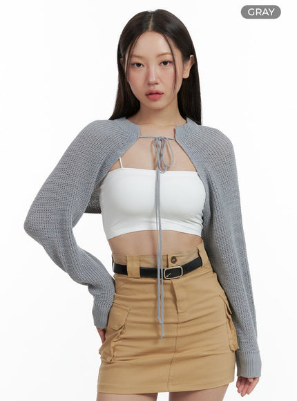 strap-mesh-bolero-ol401 / Gray