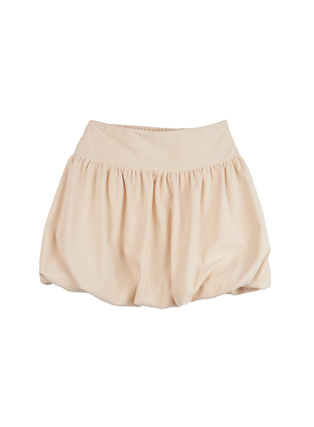 corduroy-solid-mini-skirt-cn412 / Light beige