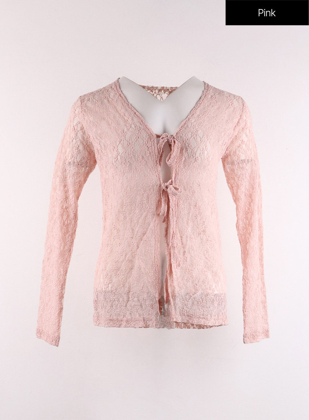 Pink on sale lace cardigan