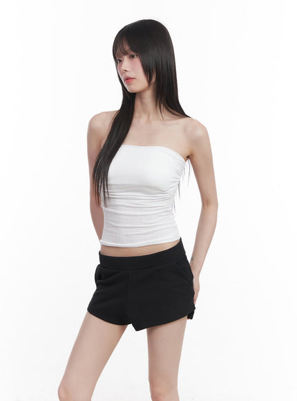 shirred-tube-top-cu506 / White