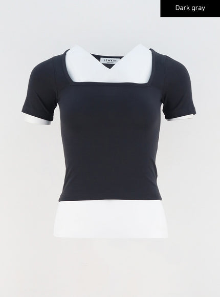 Square Neck Tee CY308