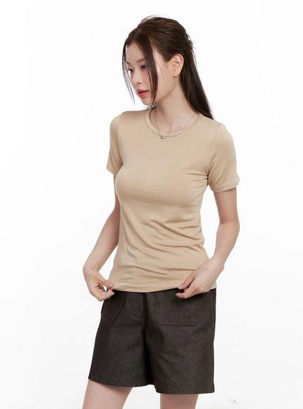 everyday-short-sleeve-tee-cl524 / Beige