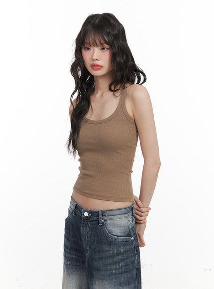 essential-crop-tank-top-cj523 / Beige