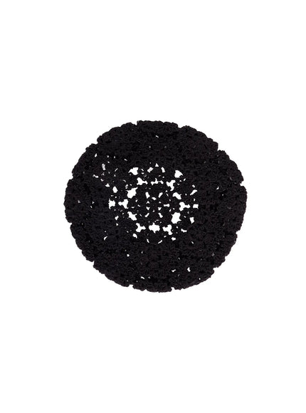 summer-crochet-beret-ca514 / Black