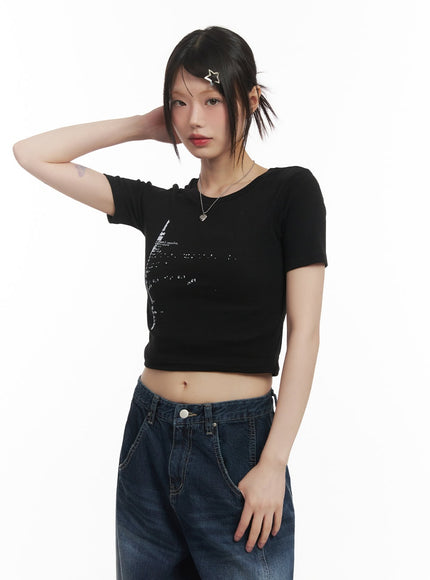 Graphic Essential Crop Top CF519