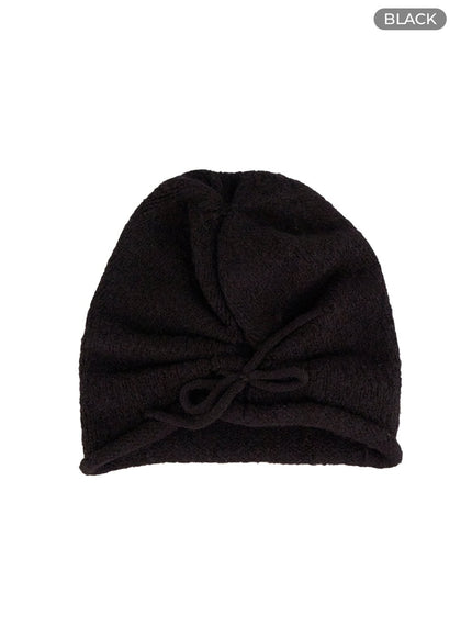 soft-knit-solid-color-beanie-cs425 / Black