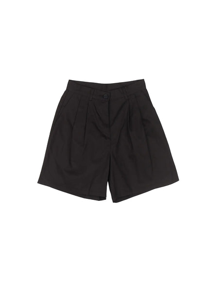 wide-fit-shorts-cu513 / Black