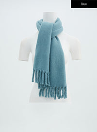 basic-chunky-tassel-scarf-in316 / Blue