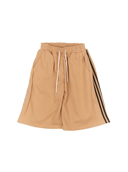 Striped Midi Track Shorts CF525