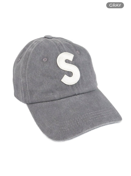 washed-cotton-baseball-cap-og406 / Gray