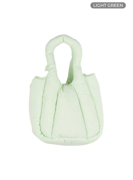 petite-cushion-tote-os411 / Light green