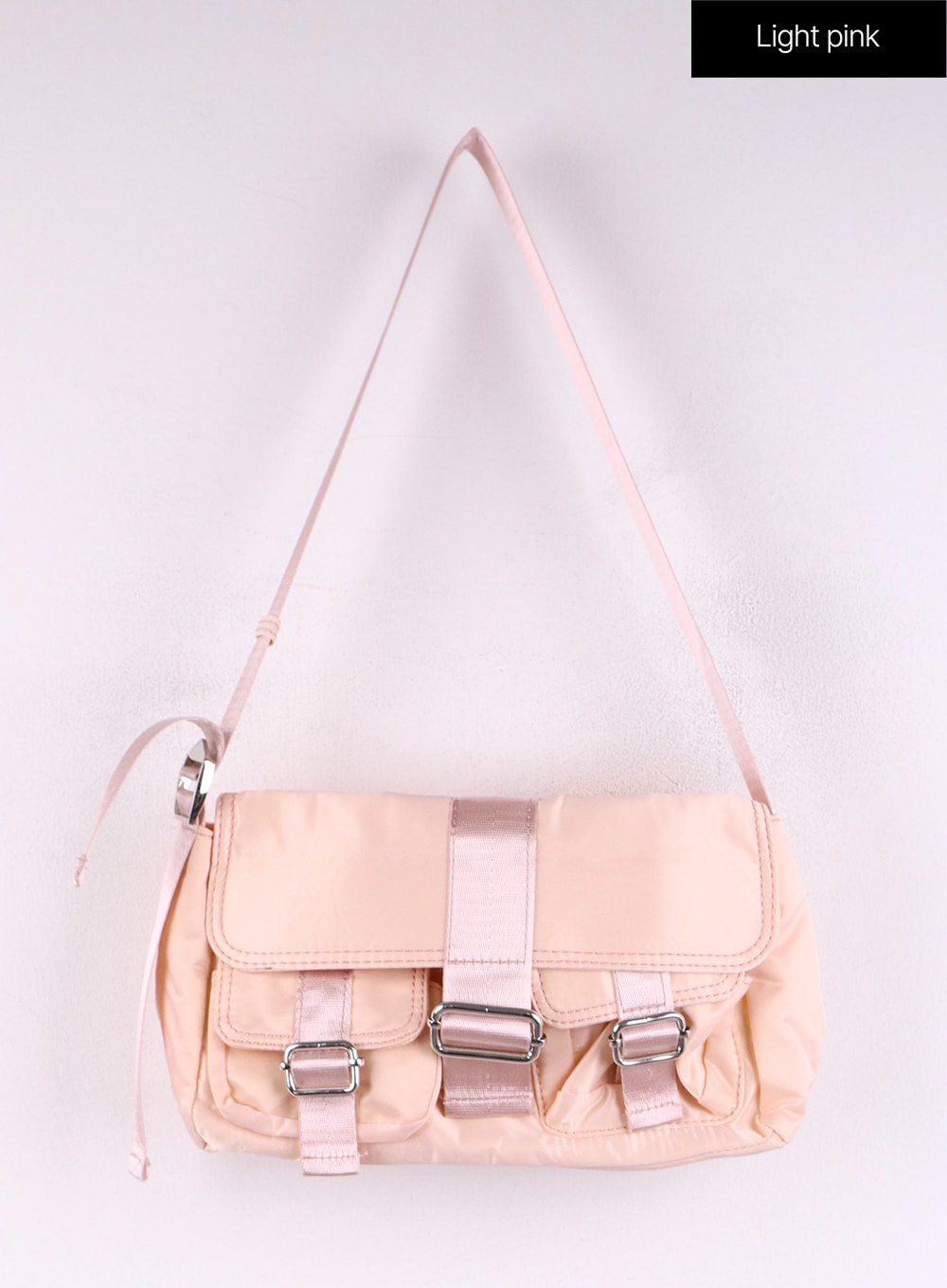 buckle-shoulder-bag-cf406 / Light pink