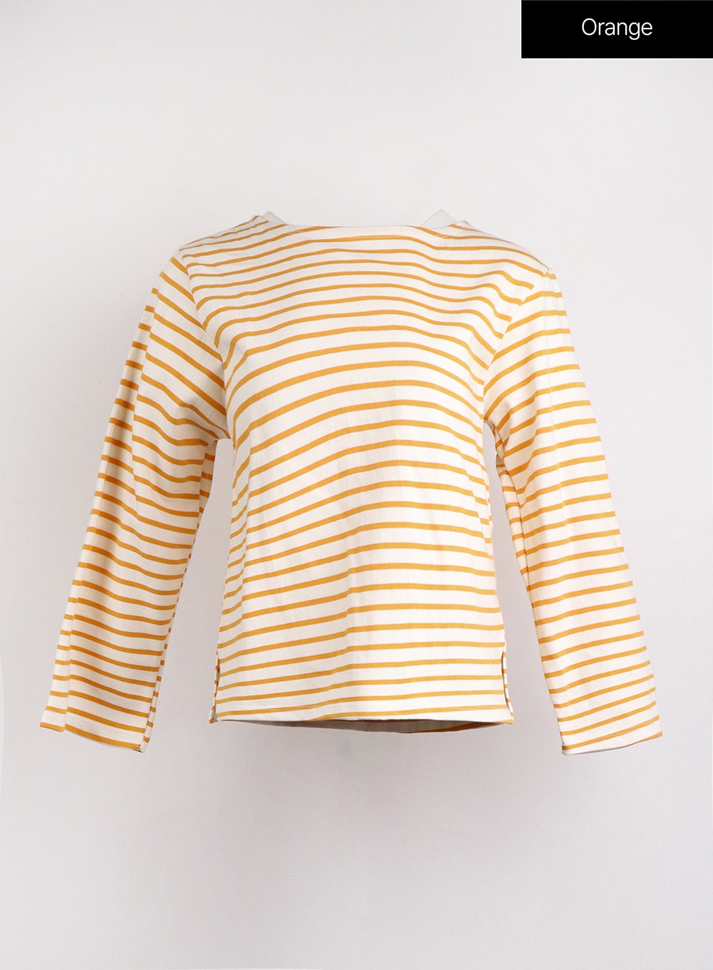 striped-long-sleeve-top-oj423 / Orange