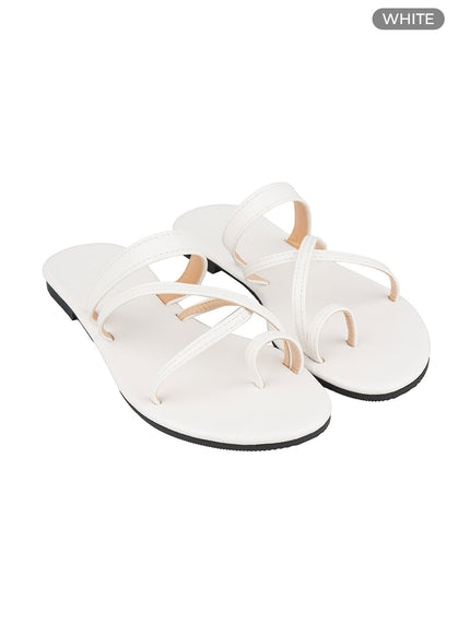 solid-chic-sandals-ol424 / White