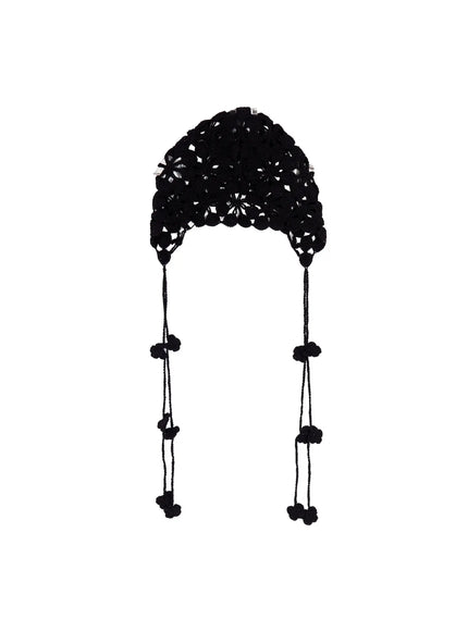 crochet-summer-bonnet-ca515 / Black