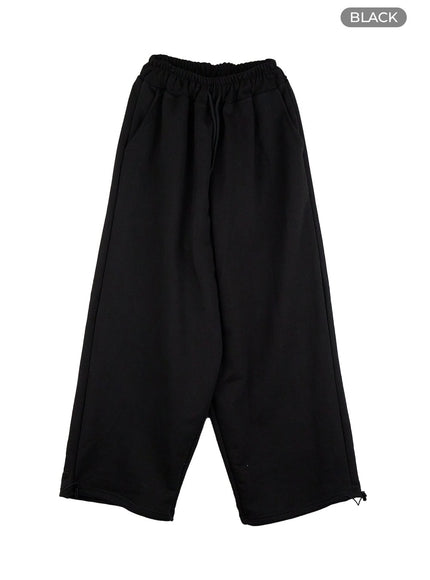 wide-fit-cotton-sweatpants-cs404 / Black