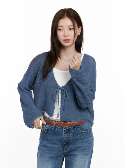 Summer Knit Crop Cardigan CL523