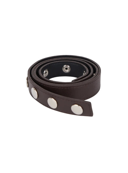 single-stud-belt-cl528 / Brown